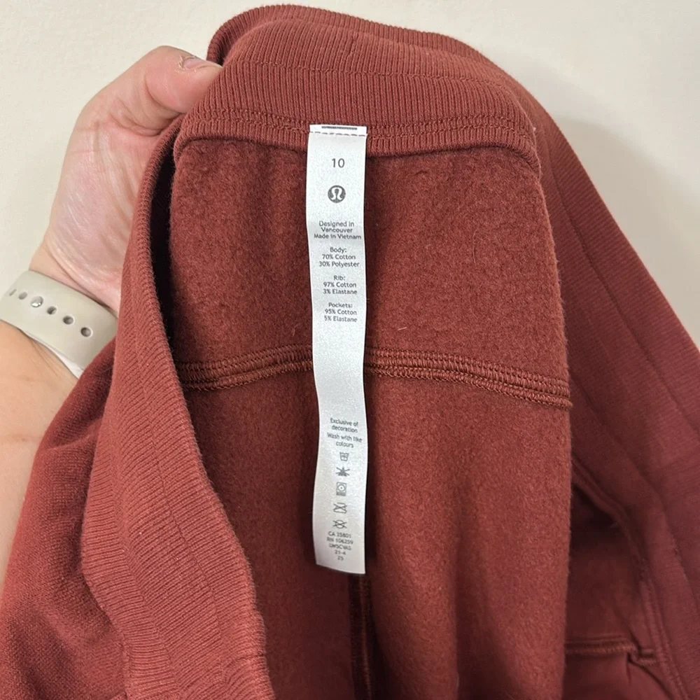 Lululemon Scuba High-Rise Jogger Smoky Red Size 10 - Picture 10 of 10
